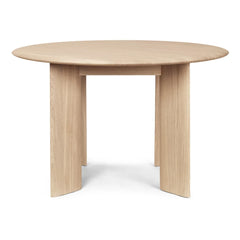Ferm Living - Kavisli Yuvarlak Masa - FSC Ahşap | Beyaz