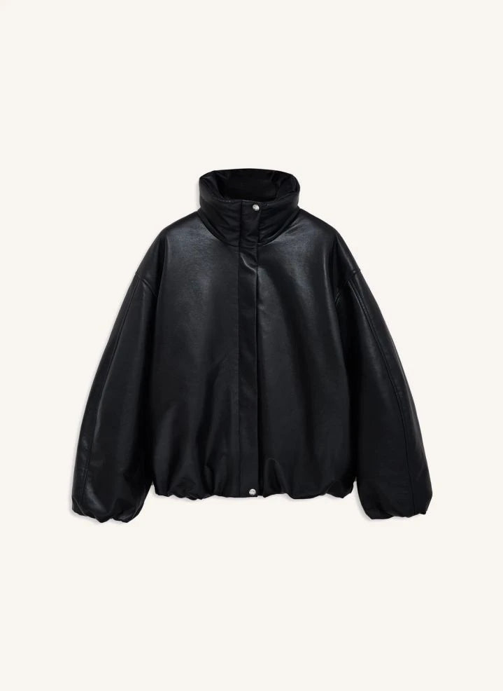 أنين بينغ - جاكيت سايروس الجلد | أسود