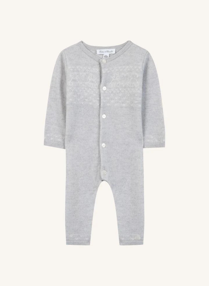 Tartine et Chocolat - Yün Teddy Tulum | Heather Grey