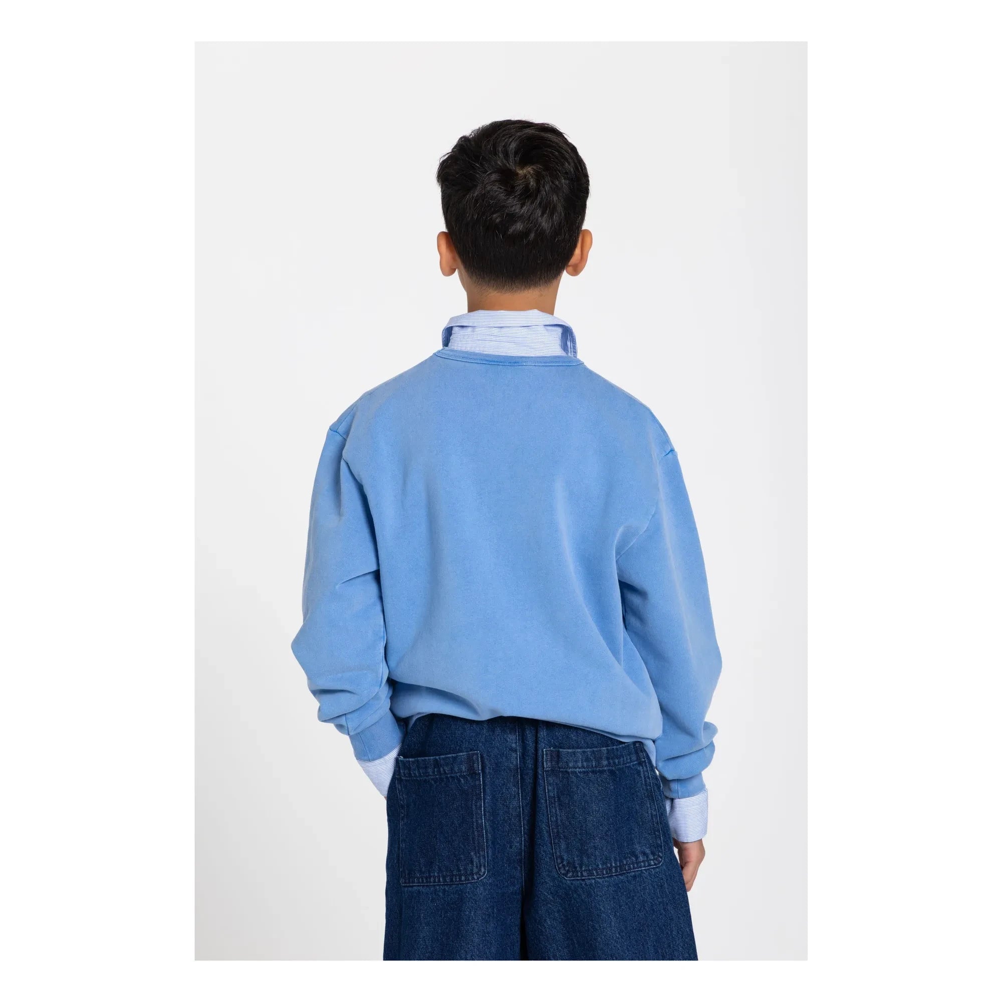 Smallable Kid - Arlo organik pamuk sweatshirt | Kraliyet mavisi