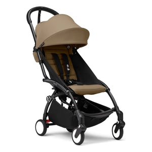 Stokke® - YOYO³ tam bebek arabası 0+ ve 6+ Siyah çerçeve | Toffee