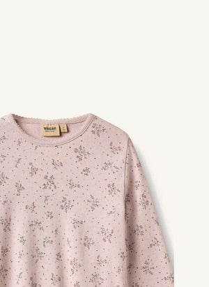 Wheat - Mila Fleuri Organik Pamuklu Pijama | Pudra pembesi