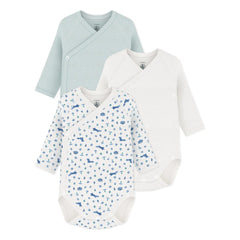 Petit Bateau - 3'lü Organik Pamuk Tilki Çapraz Çantalar | Beyaz