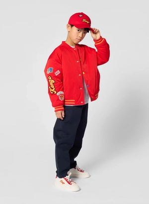 Kenzo - Bomber Rozetli İşlemeli Kenzo | Kırmızı