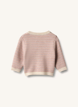 Wheat - Nico Merino yün hırka | Pembe