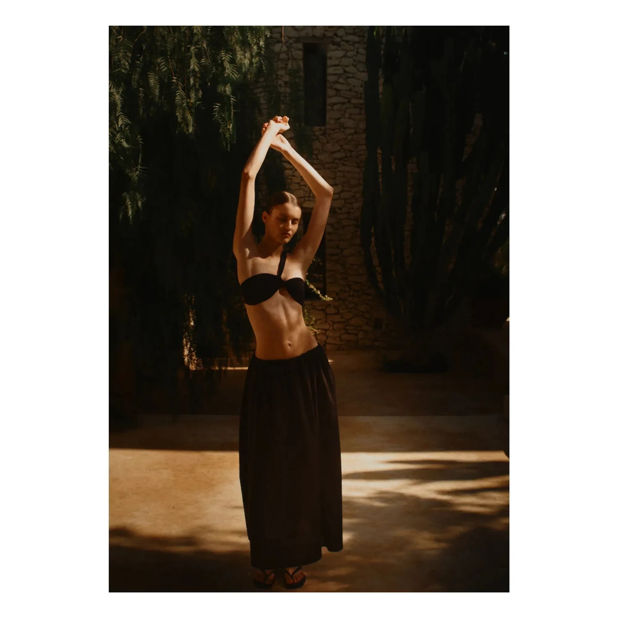 Vanessa Sposi - Poplin Etek | Siyah
