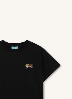 Kenzo - Kaplan Kafası Tişört | Siyah