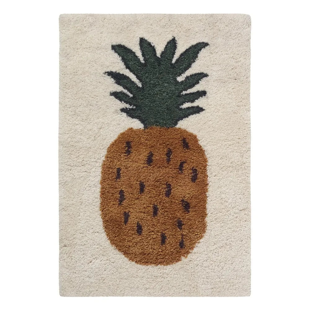 Ferm Living Kids - Fruiticana Ananas Yün Halı