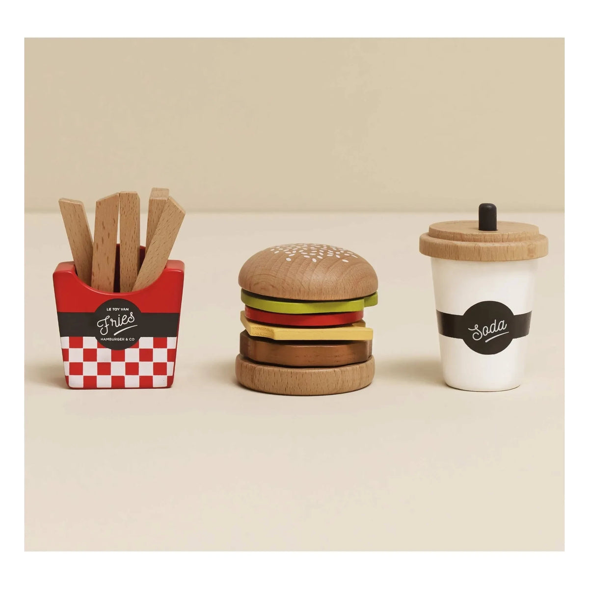 Le Toy Van - Burger, patates kızartması ve gazlı içecekler
