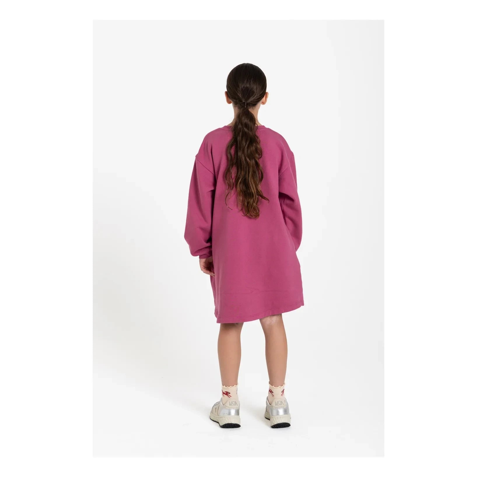 Hundred Pieces - Briona Birds Elbise | Toz Pembe
