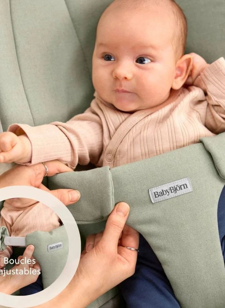 BabyBjörn - Begin Deck Chair - Yumuşak Fırçalanmış Dokuma Kumaş, Açık Yeşil | Soluk yeşil