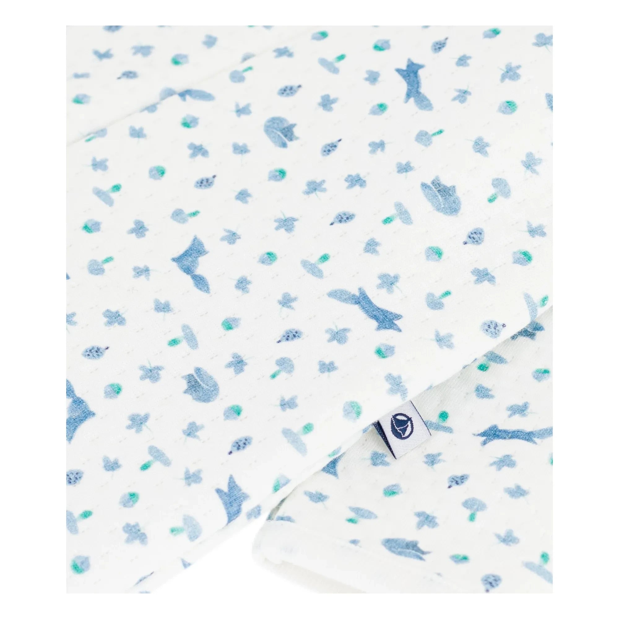 Petit Bateau - Tüylü Dors Bien Tilki Tulum Pijama Organik Pamuk | Beyaz