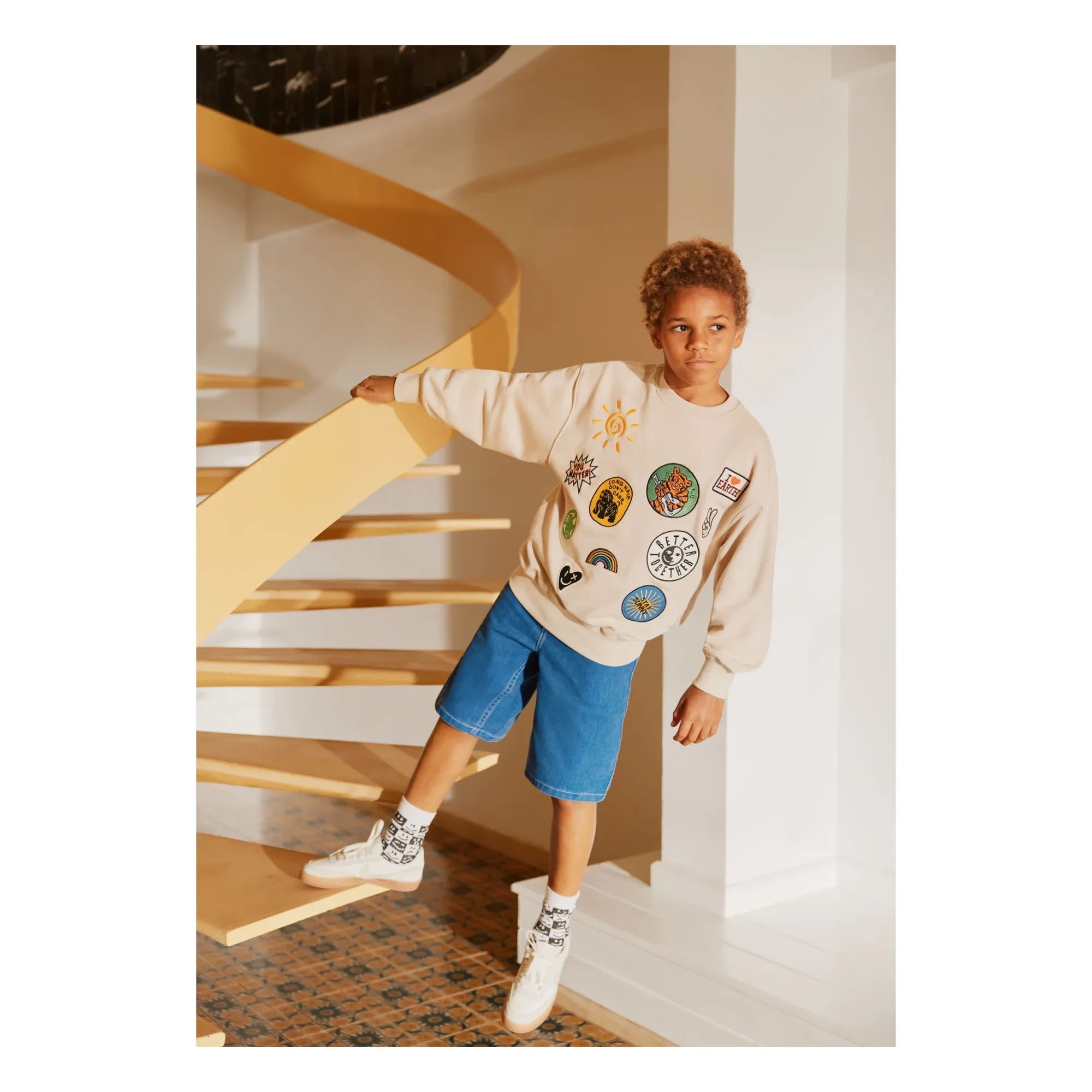 Molo - Nakışlı Sweatshirt | Ecru