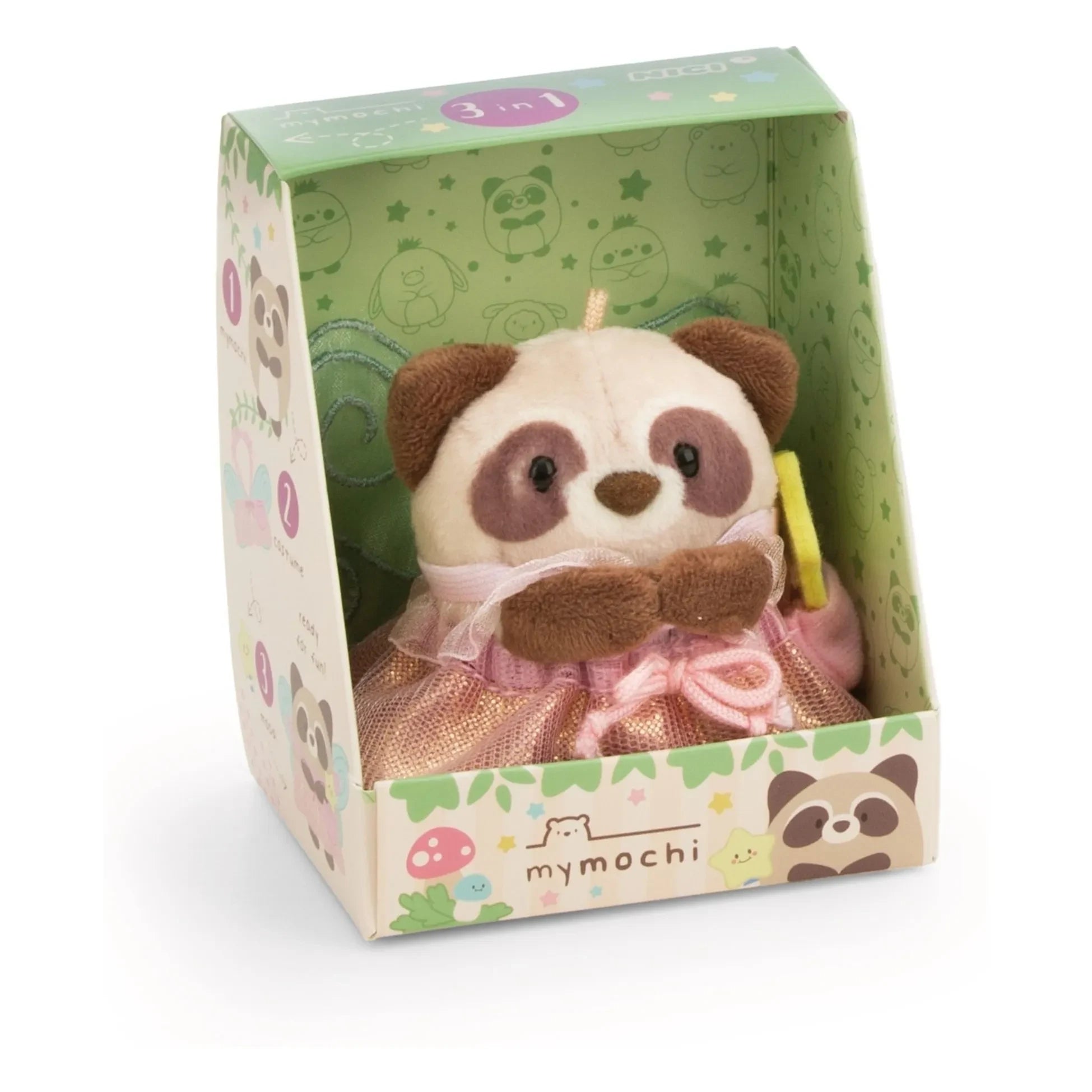 Nici - Rakuma Peri kılıklı Rakun peluş | Pembe