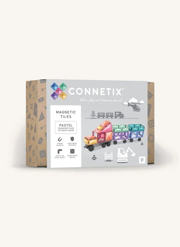 Connetix - عبوة الشحن - 50 قطعة | باستيل