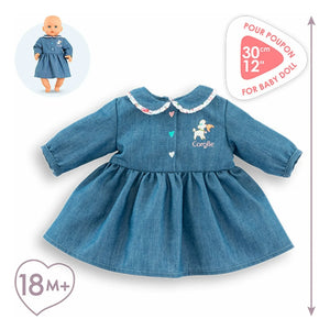 Corolle - Un week-end à Paris 30 cm bebek için elbise | Denim mavi