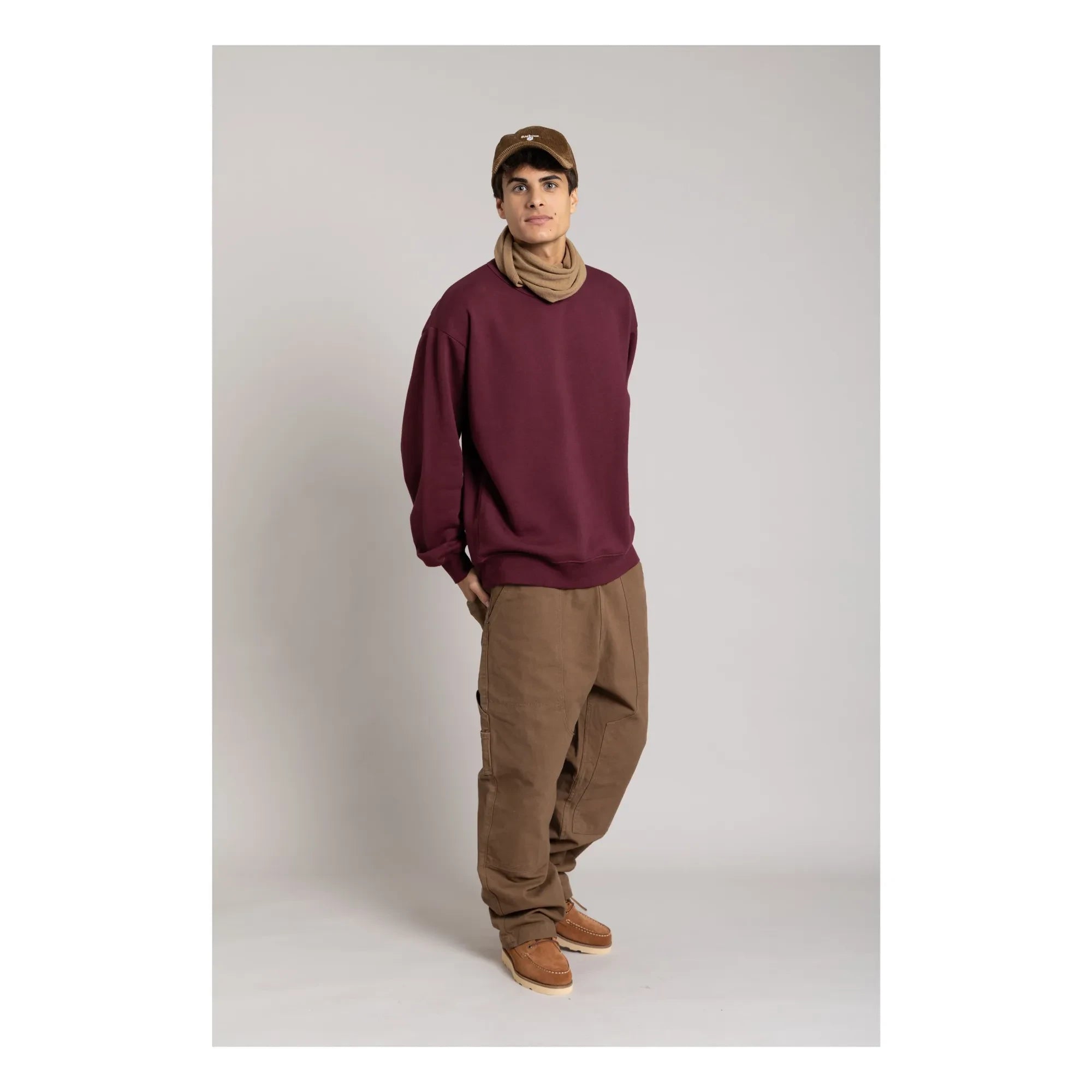 Smallable Man - Organik pamuklu sweatshirt | Aubergine