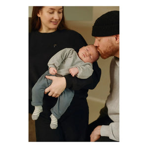 Gray Label - Mini organik pamuklu sweatshirt | Açık gri
