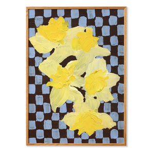 Paper Collective - Flowers with Checks 05 poster, Liat Greenberg | Mavi