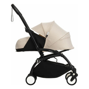 Stokke® - YOYO³ Bonpoint 0+ yenidoğan bebek arabası Siyah çerçeve | Bej