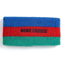 Bobo Choses - Renk Bloklu Geri Dönüştürülmüş Elyaf Kayak Bandanası | Mavi