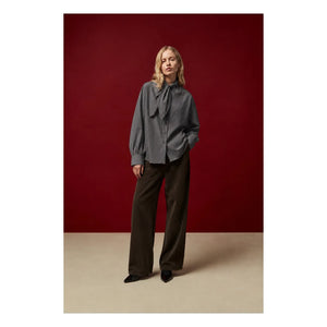 BELLEPIECE - Tom Cotton Poplin Bluz | Steel