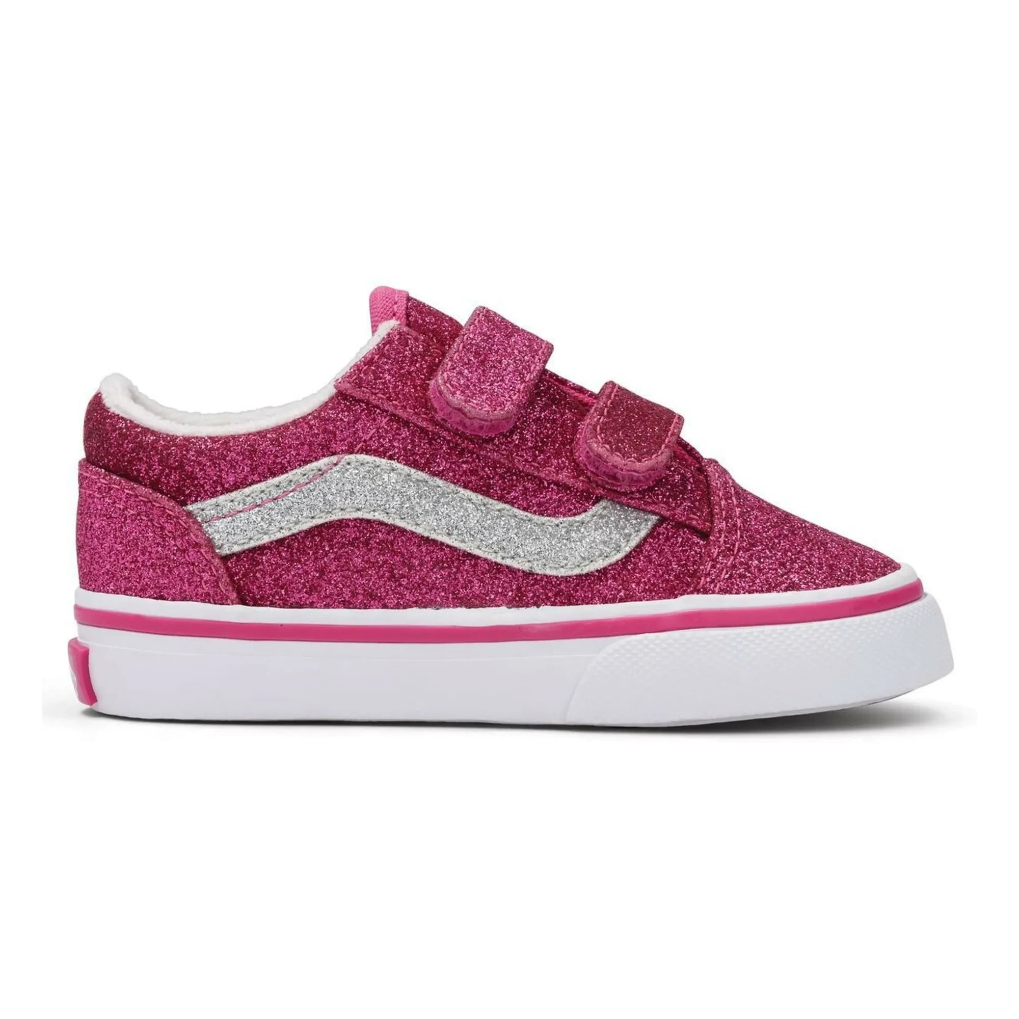 Vans - Old Skool Glitter Scratch Sneakers | Şeker pembesi