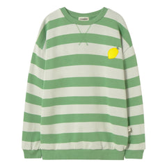 Cozmo - Dan Lemon Çizgili Sweatshirt | Meadow Green