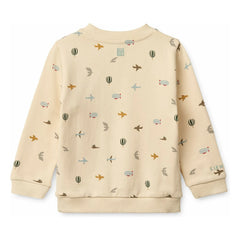 Liewood - Thora Aviator organik pamuklu sweatshirt | Ekru