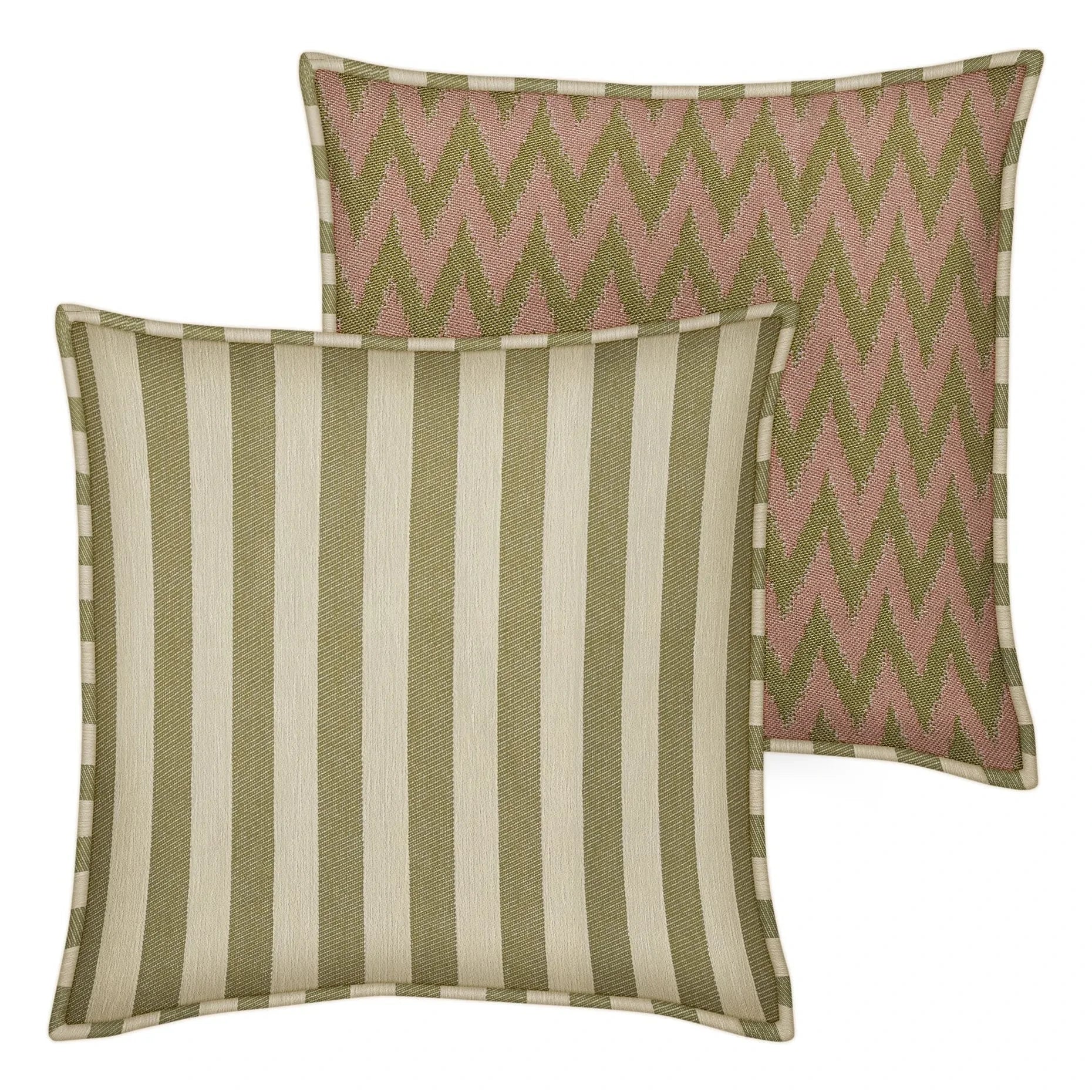 Palais - Jackie x Rosita çift taraflı yastık kılıfı | Zeytin