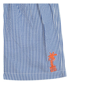 Bonton - Çizgili Bebek Mayo Şortu | Azure blue