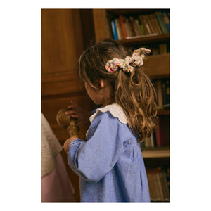 Louise Misha - Hyacinte organik pamuk elbise | Denim mavi