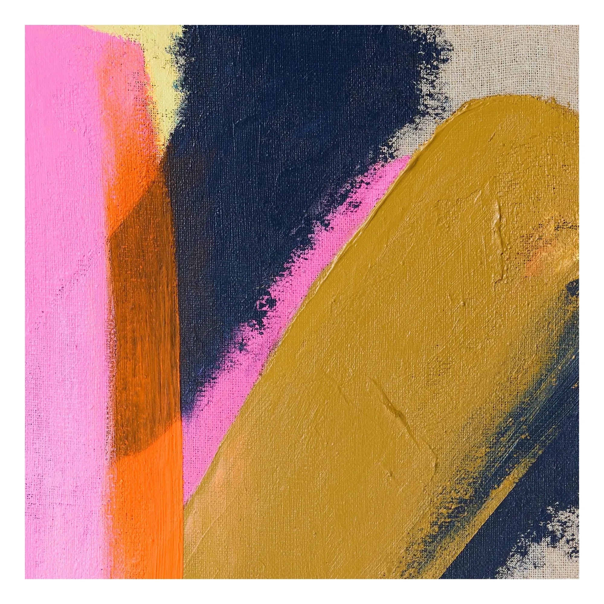 HKliving - Soyut çerçeveli tablo Bright Lights | Pembe
