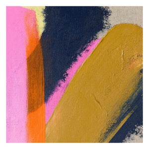 HKliving - Soyut çerçeveli tablo Bright Lights | Pembe