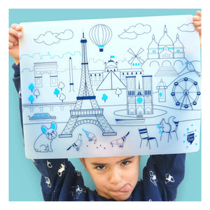 Superpetit - Bileklikli ve 5 Keçeli Kalemli Paris Boyama Amerikan Servisleri