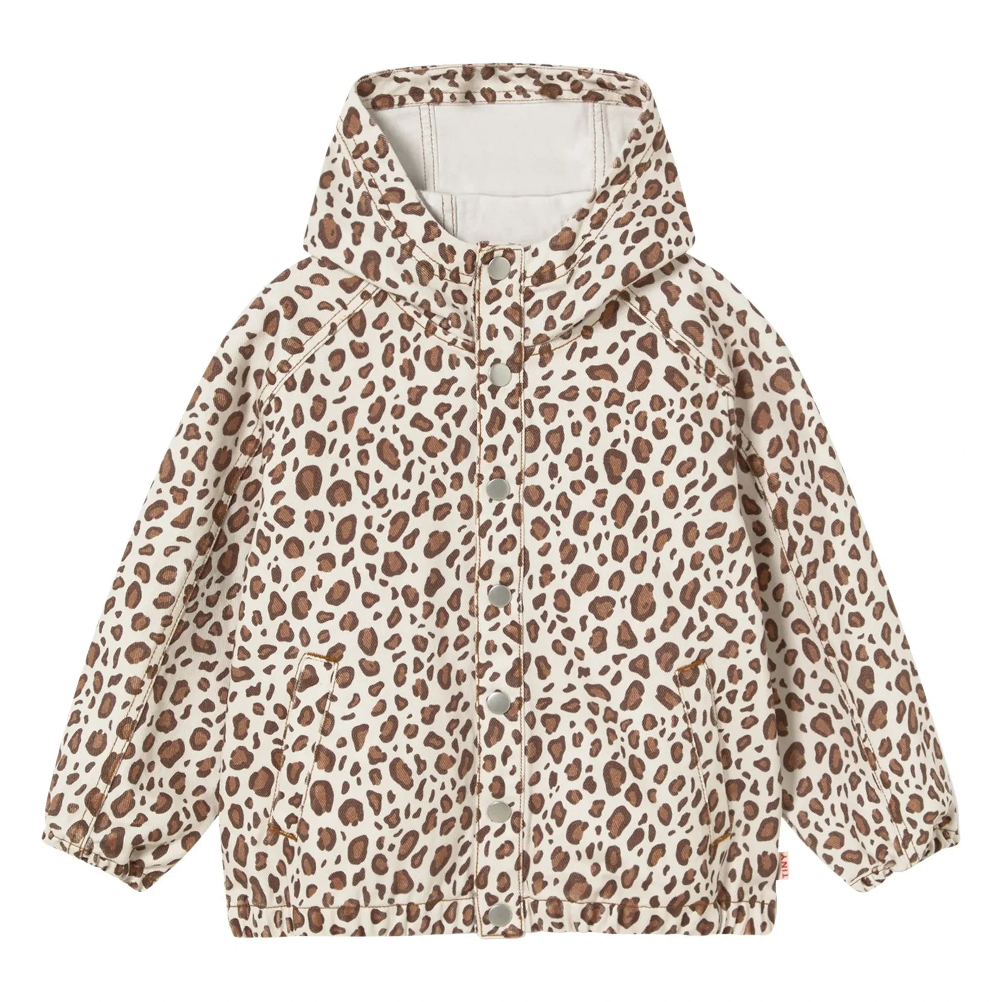 Tinycottons - Leopar Ceket | Beyaz