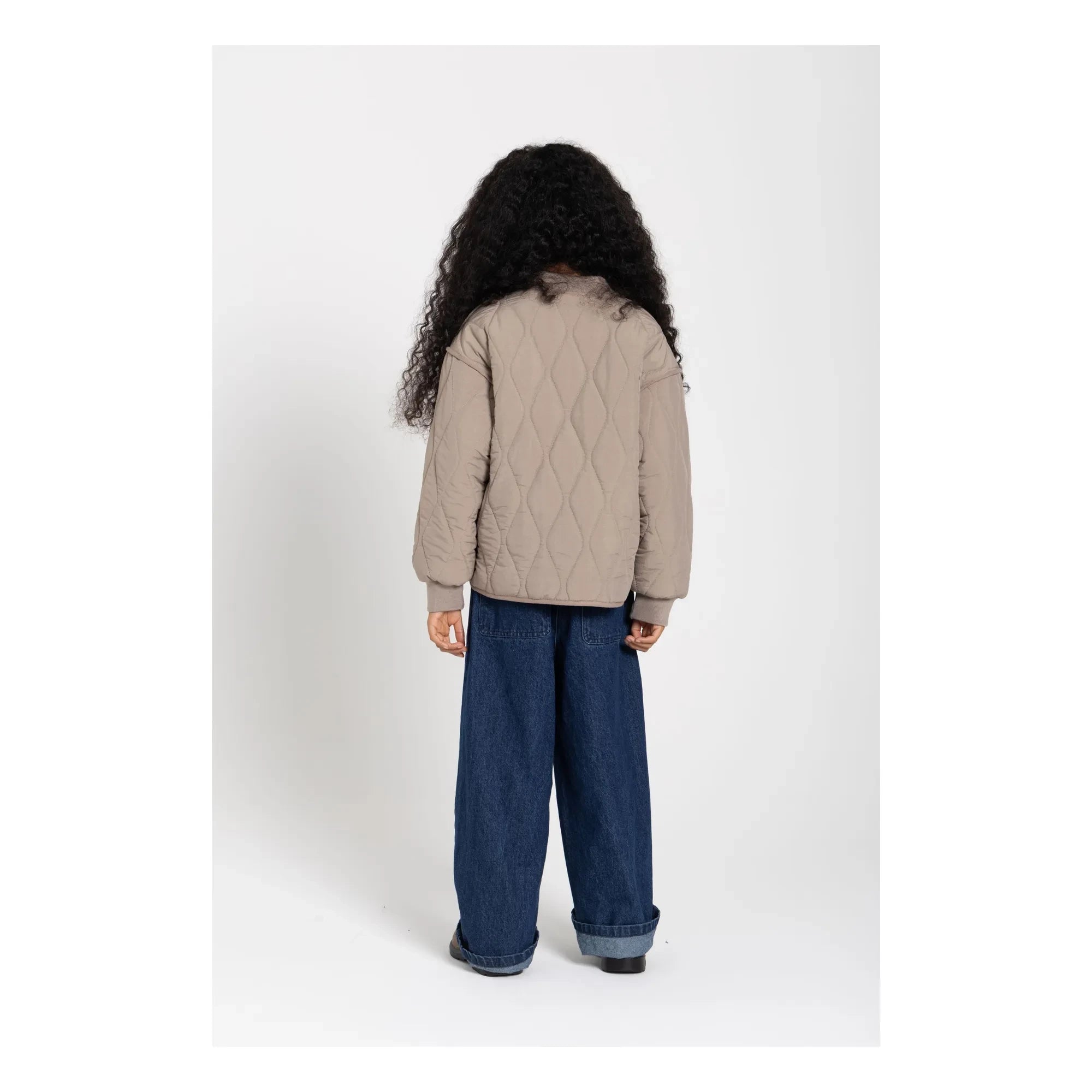Smallable Kid - Wooly Kapitone Bomber Ceket | Taupe gri
