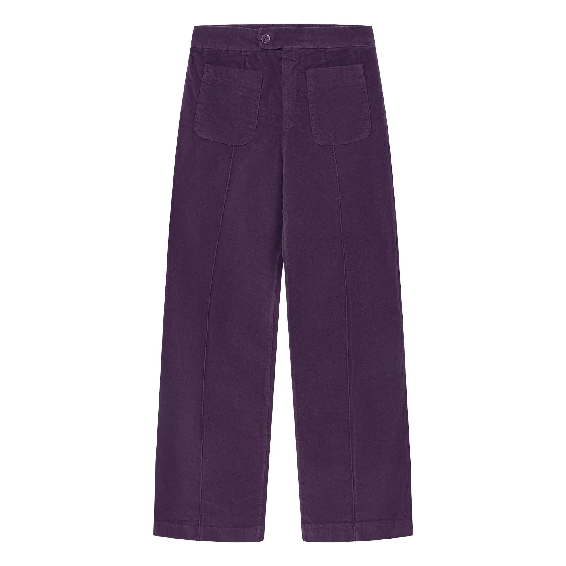 Dr Bloom - Destiny Kadife Pantolon | Aubergine