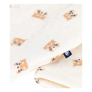 Petit Bateau - Ecru Kedi Kombinasyonu