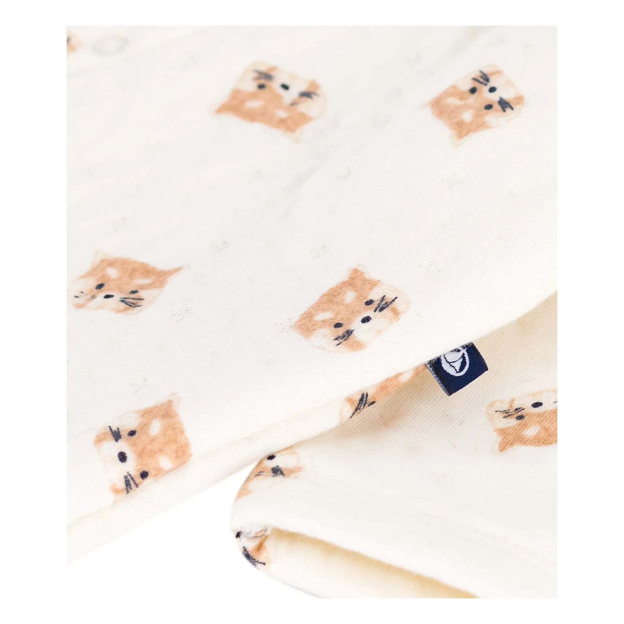 Petit Bateau - Ecru Kedi Kombinasyonu