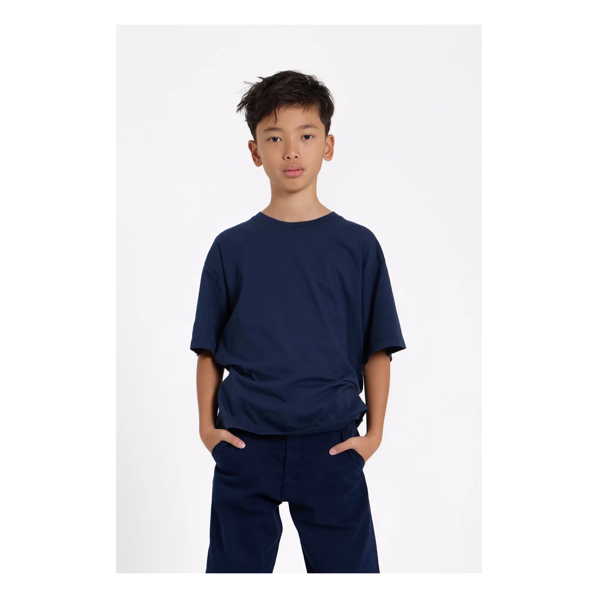 Smallable Kid - Nils Organik pamuklu T-shirt | Yıkama mavi