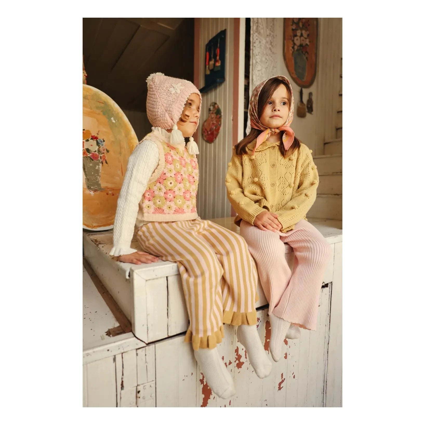 Louise Misha - Isolina bonnet | Pembe