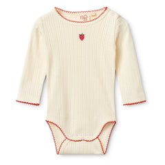 Flöss - Body Pointelle Flora Fraise | Krem