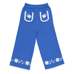 Bebe Organic - Cosette Yün Triko Pantolon | Mavi