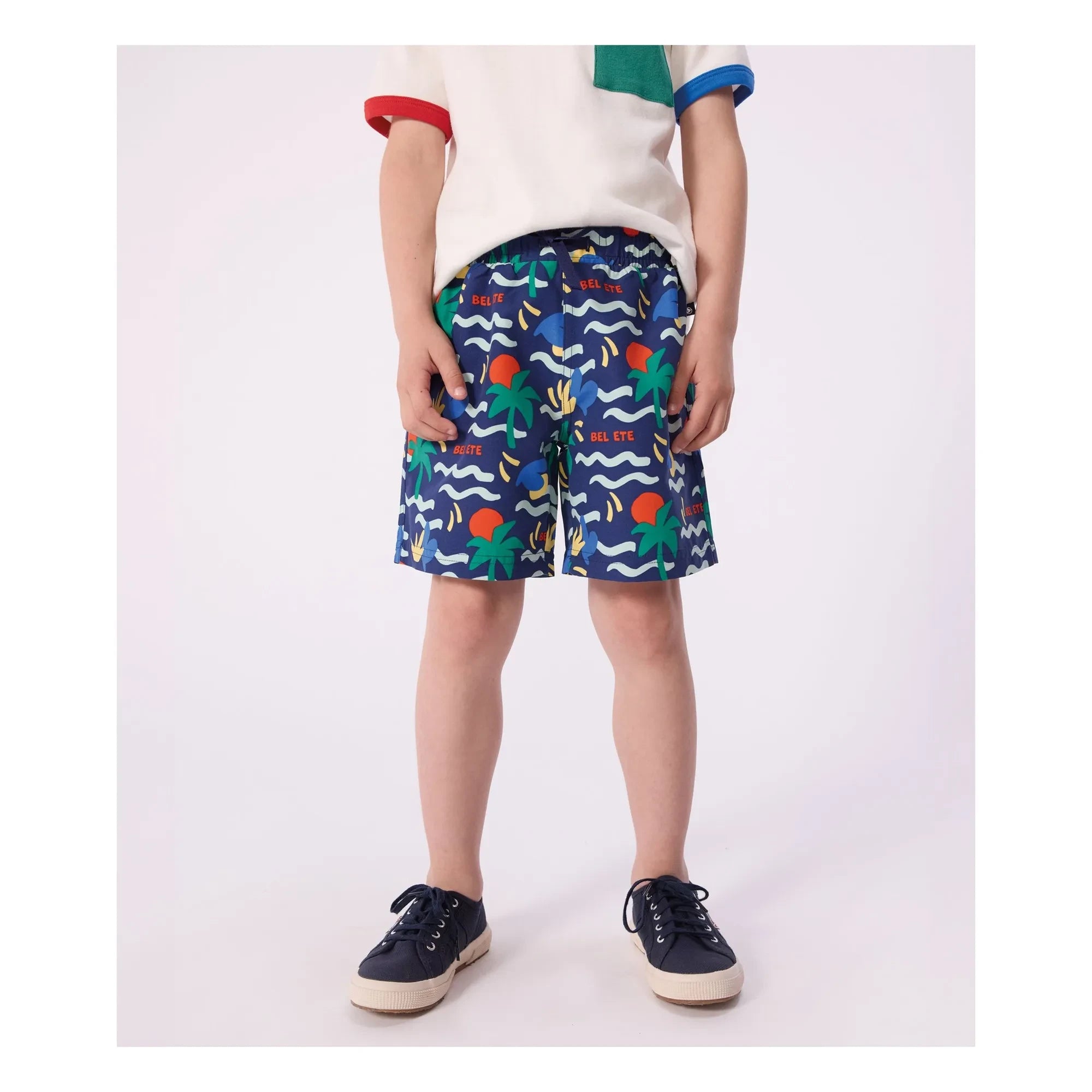 Petit Bateau - Glaces Geri Dönüştürülmüş Elyaf Yüzme Şortu | Turkuaz
