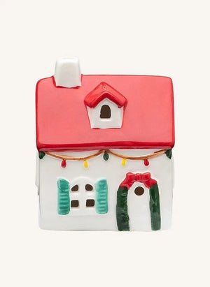 آنا + نينا - كوخ سانتا مع إضاءة LED | أبيض