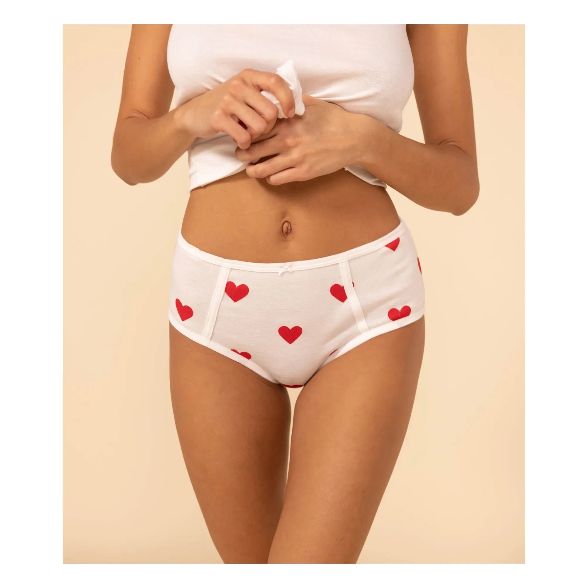 Petit Bateau - Lot 2 Şort Etek Kalçalı - Kadın Koleksiyonu | Beyaz