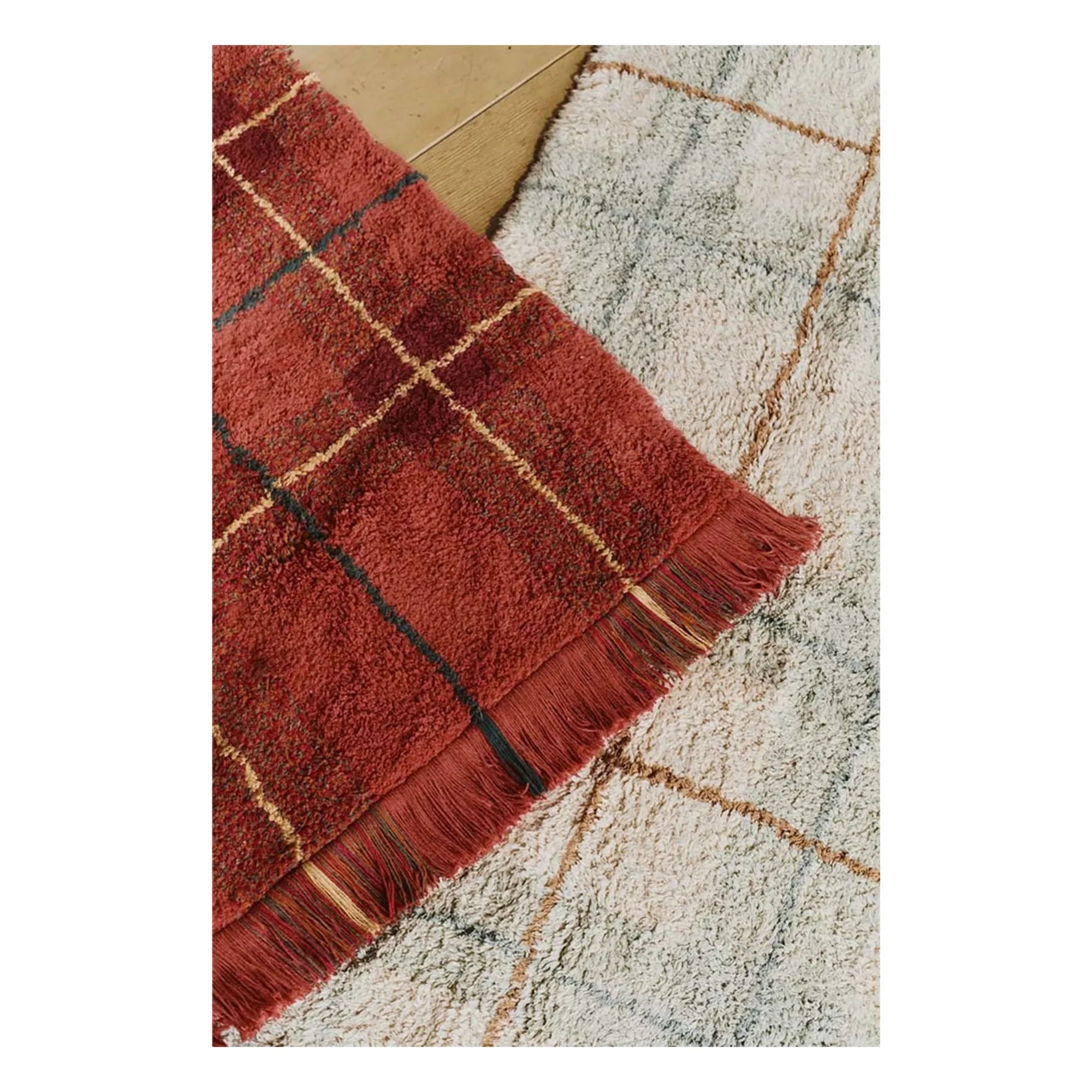 Lorena Canals - Tartan halı | Buz Mavisi
