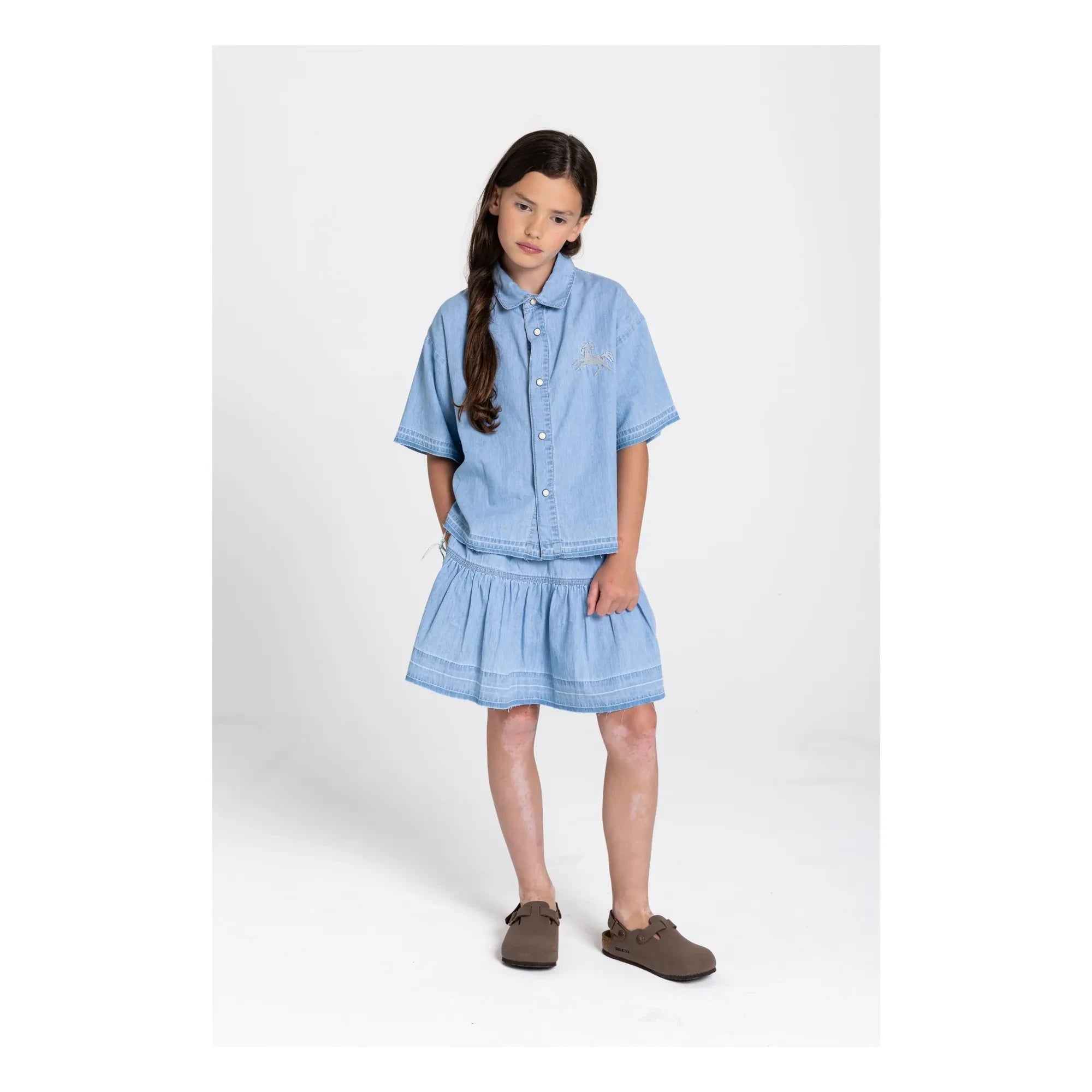 Hundred Pieces - Saskia Denim Gömlek | Mavi