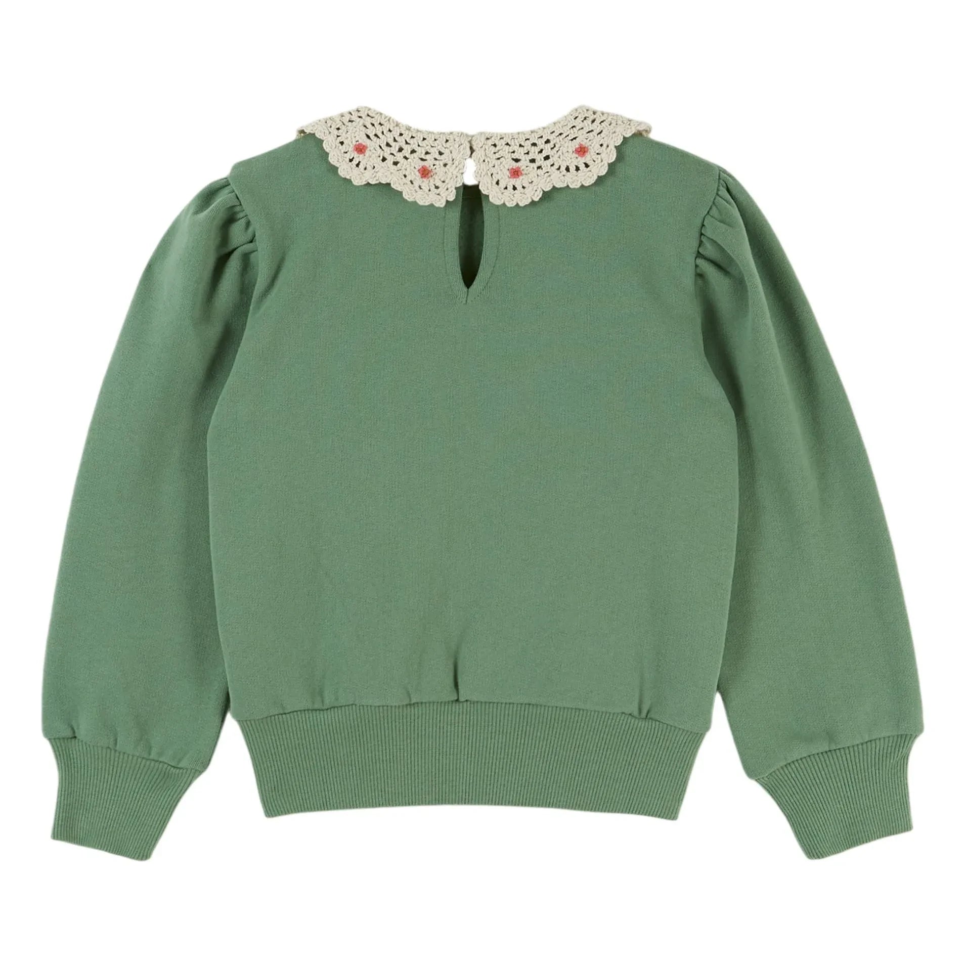 Emile et Ida - Organik Pamuklu Kemerli Sweatshirt | Zeytin Yeşili